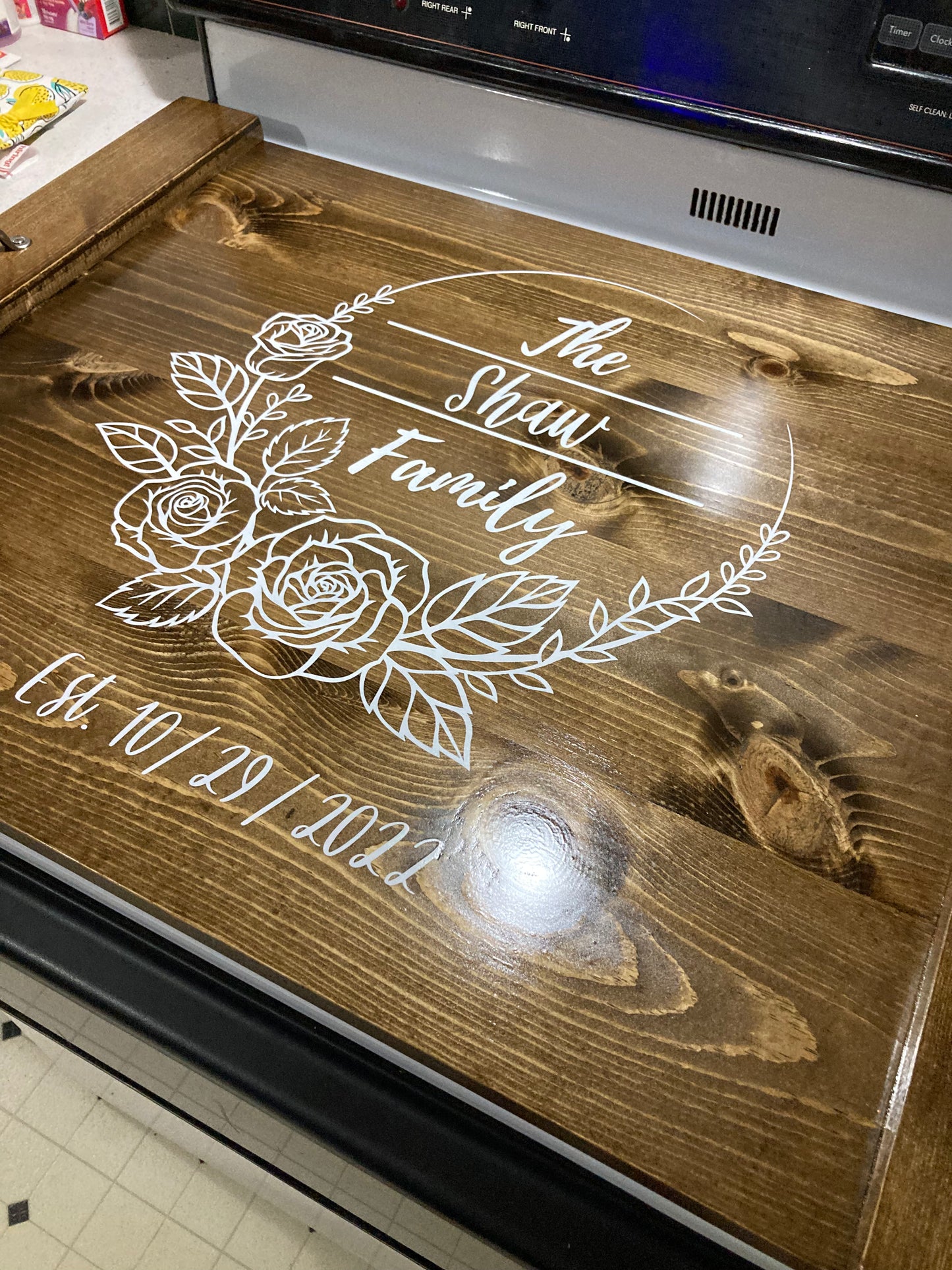 Personalized Stove Cover