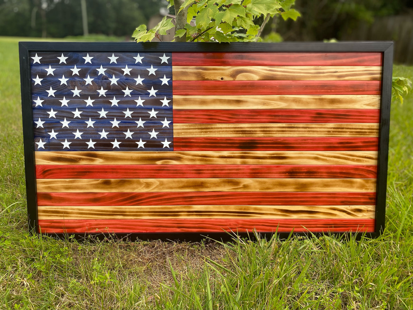 Traditional Burned American Flag