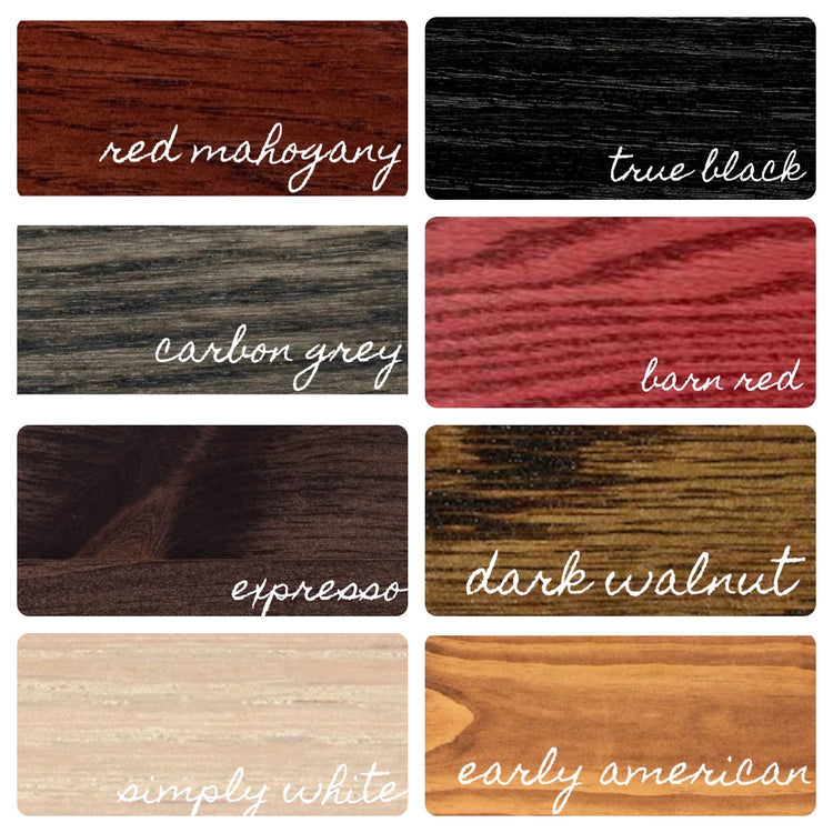Color/Wood Options – B&C Woodworking