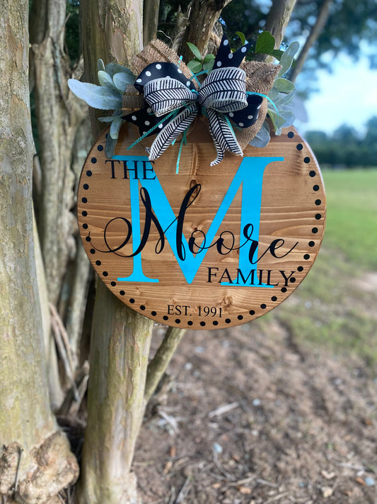 Personalized Door Hanger