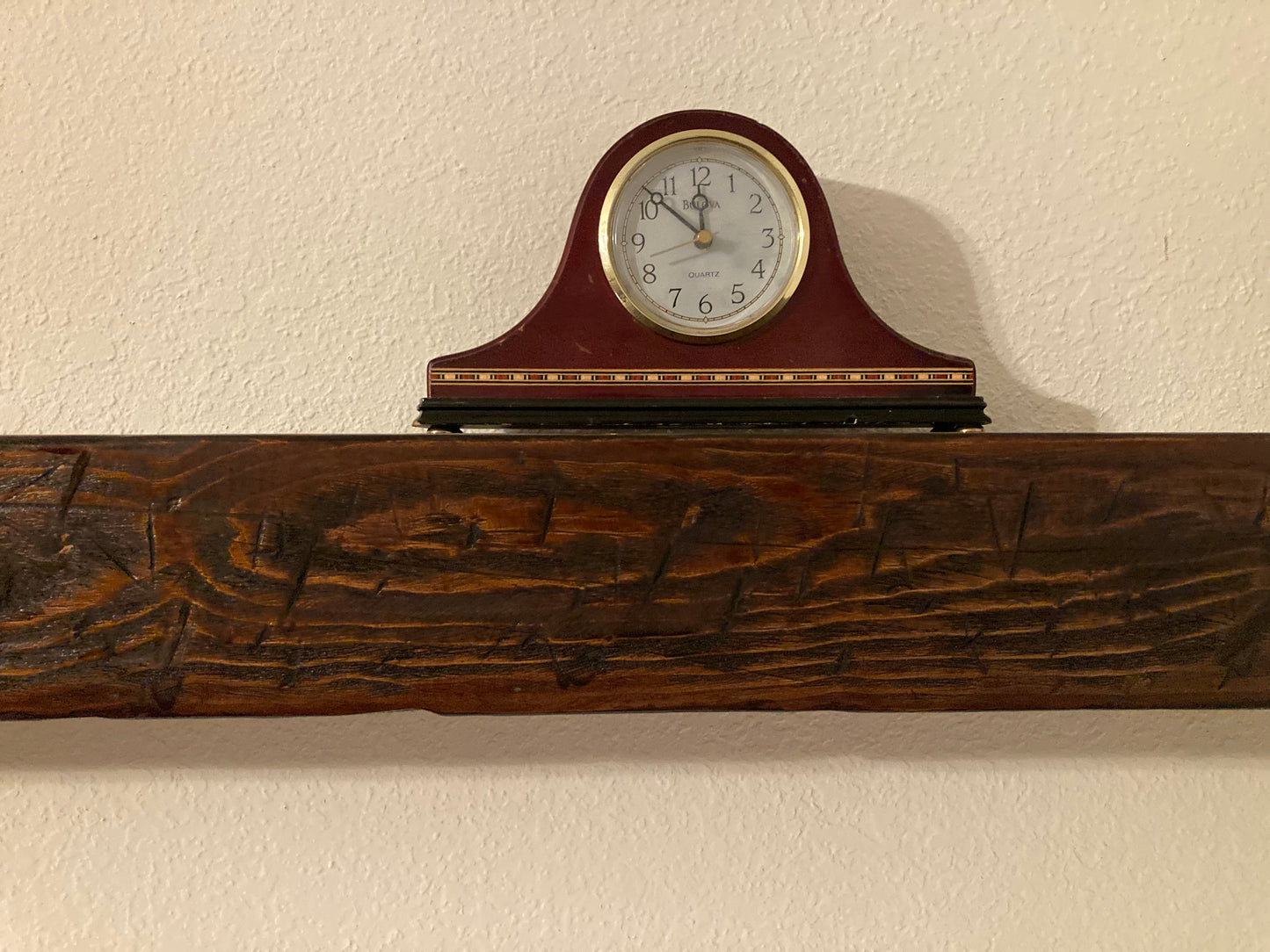 Weathered floating shelf/mantle