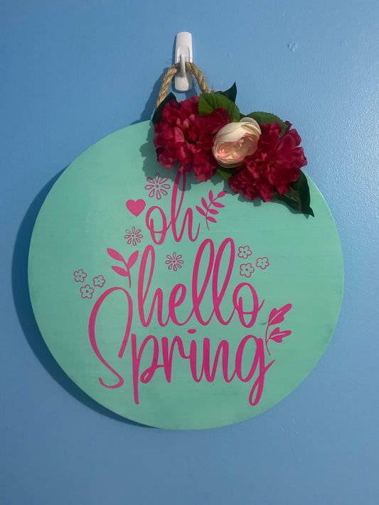 Hello Spring Door Hanger